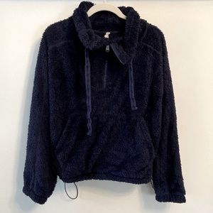 Free People Movement Big Sky High-Neck Pullover Sweatshirt | Navy | Small